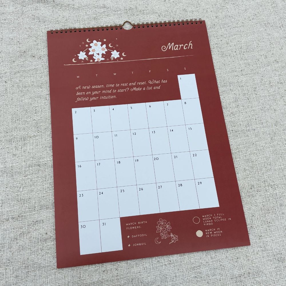 2026 Celestial Dreaming A3 Calendar