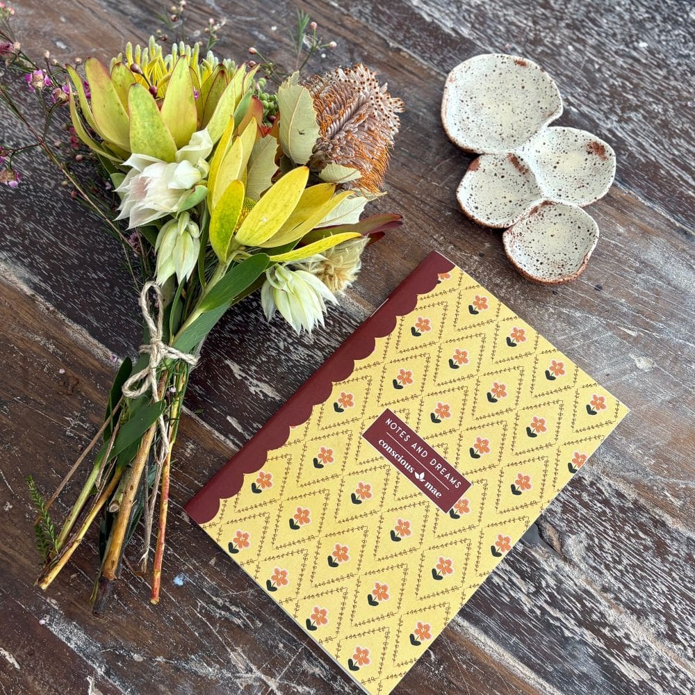 A5 notebook, soft cover with plain paper 